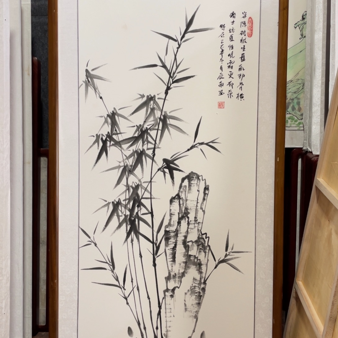 国画带框尺寸63*123厘米