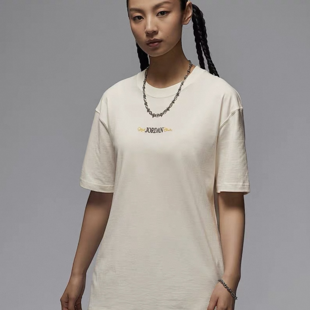 NIKE/耐克女款AJ运动休闲刺绣印花短袖IF0380133