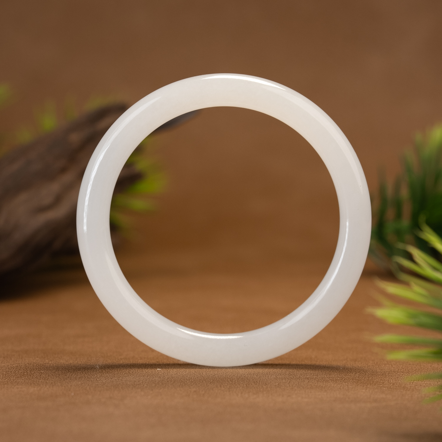 【左氏珠宝】1918 和田玉白玉美人条手镯时尚百搭传承平安镯sku