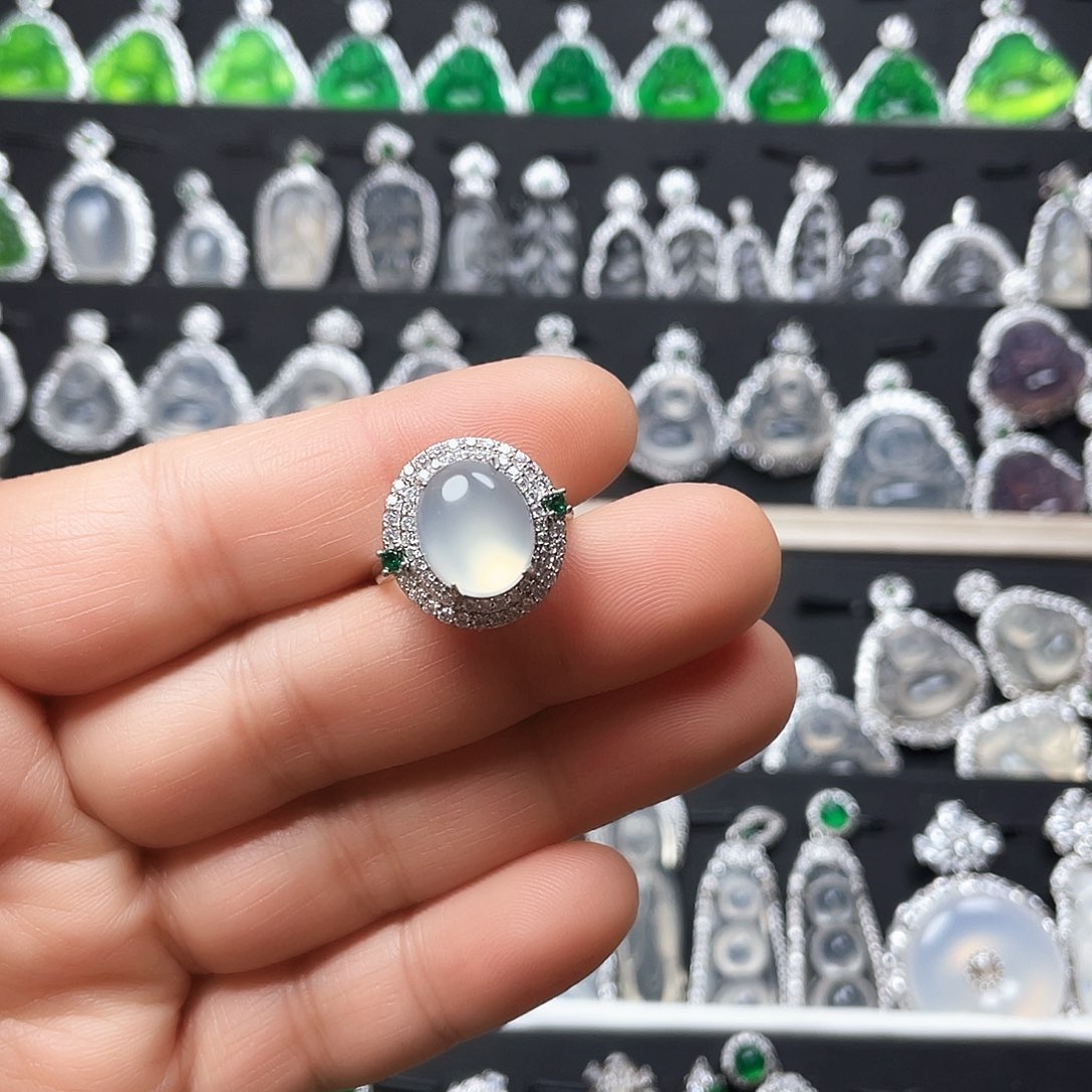 玛瑙/玉髓戒指合金