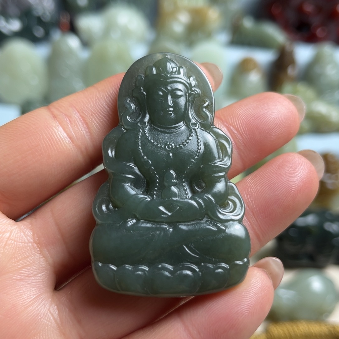 和田玉未镶嵌挂件