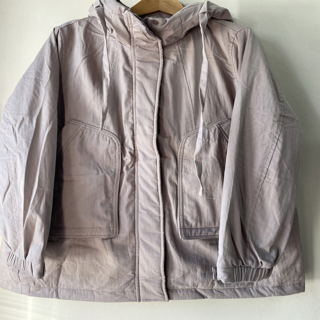 水淼冬季新款1504连帽个性大口袋棉服