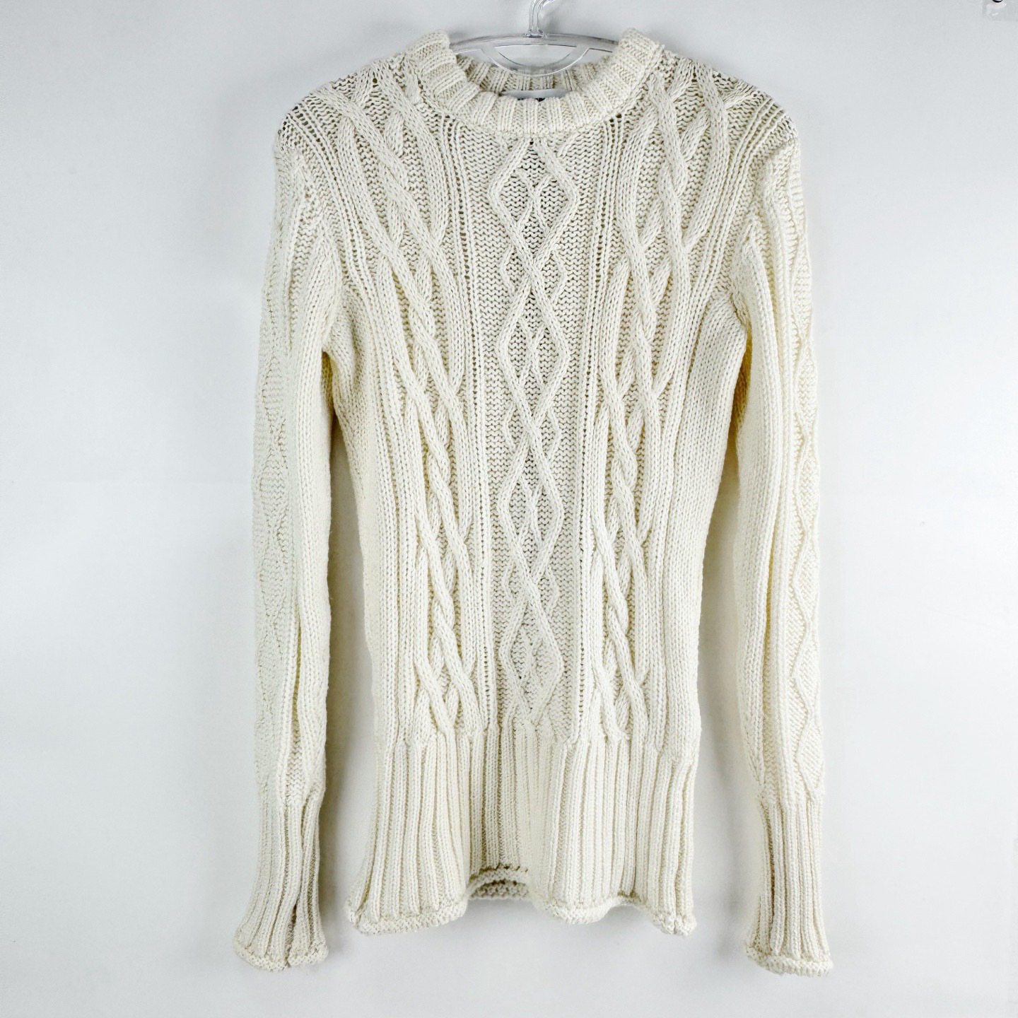 99新 THOMBROWNE 40码 粗线女款修身毛衣 99新 sz0206
