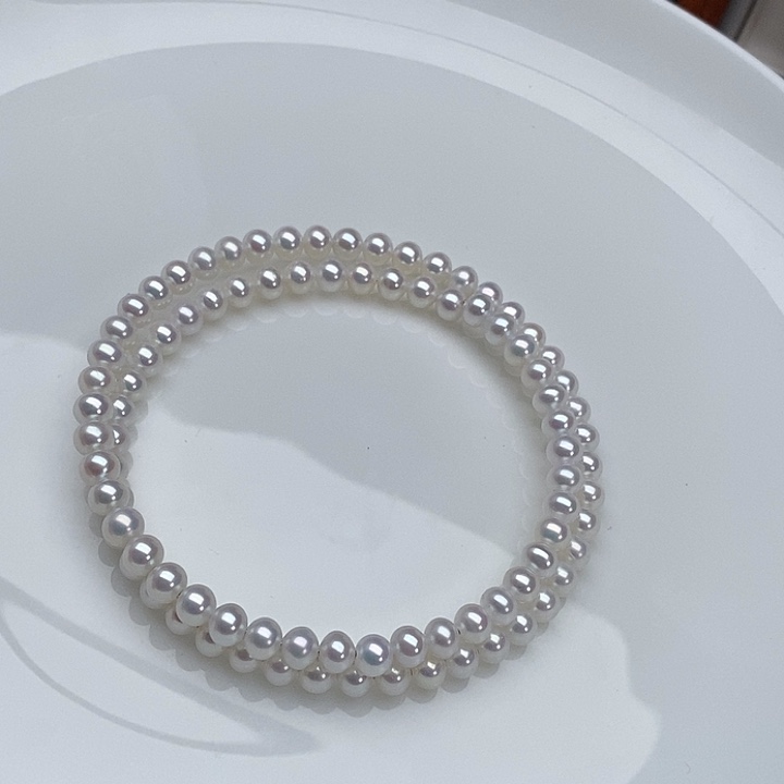 淡水珍珠颈饰银S925镶嵌