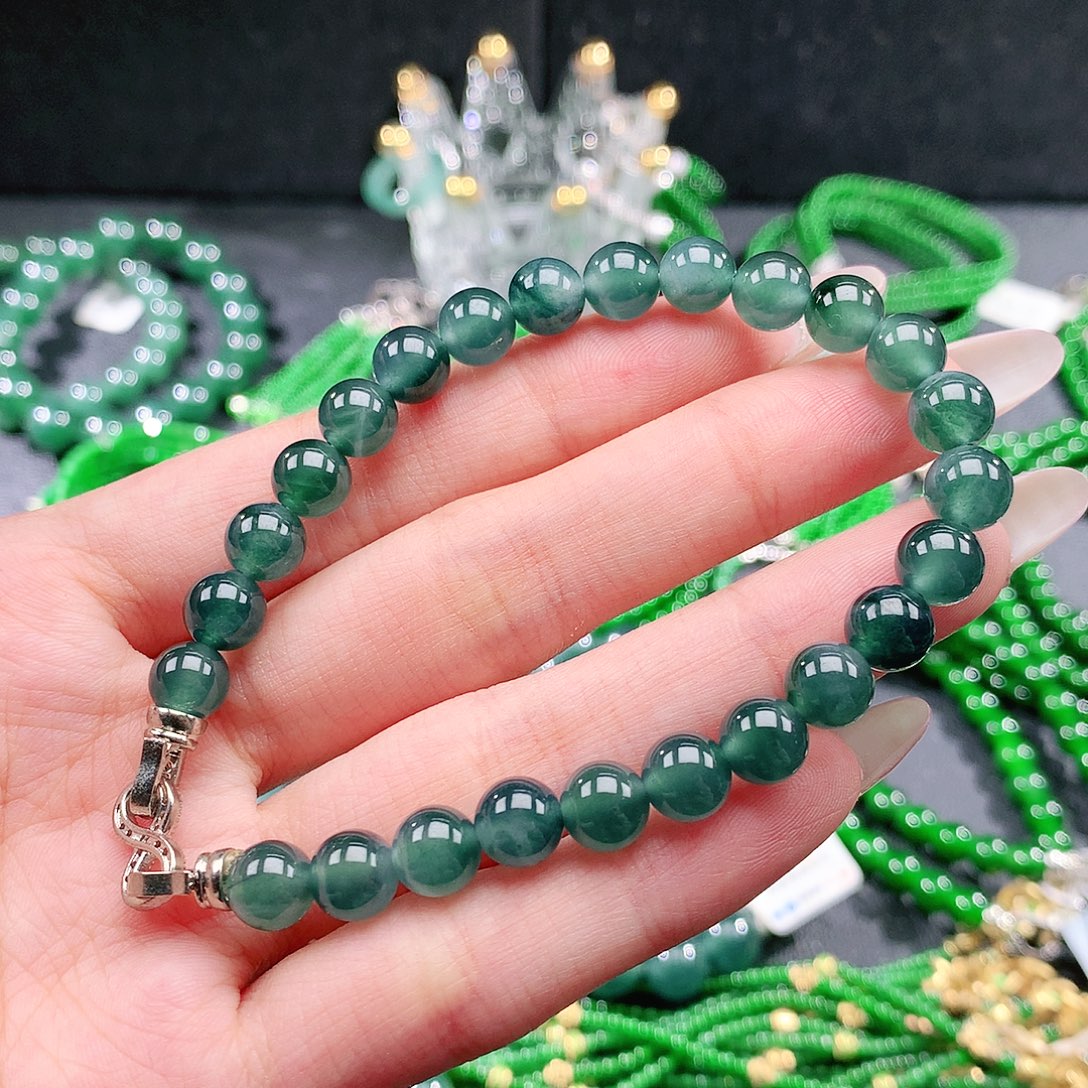 翡翠未镶嵌手链手链
