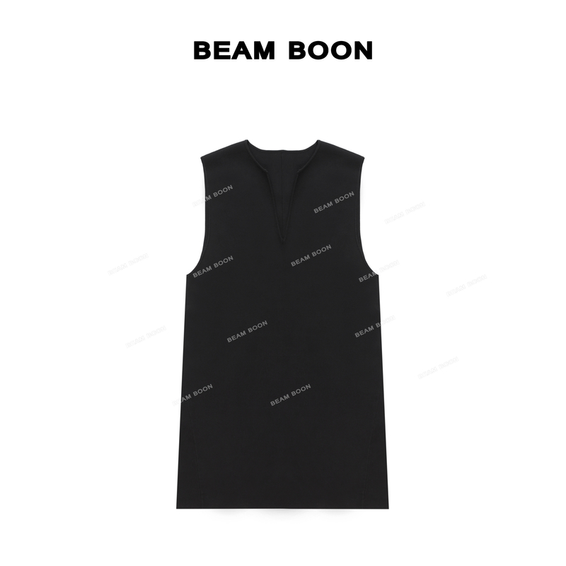 【尼斯假日1】行走艺术~多穿搭叠穿V领立裁气质无袖马甲背心