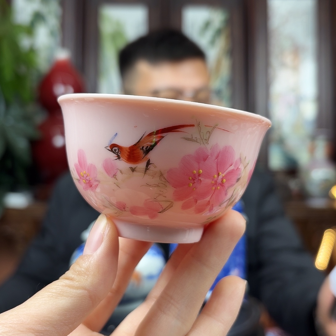 陶摆件景德镇陶瓷手工杯子