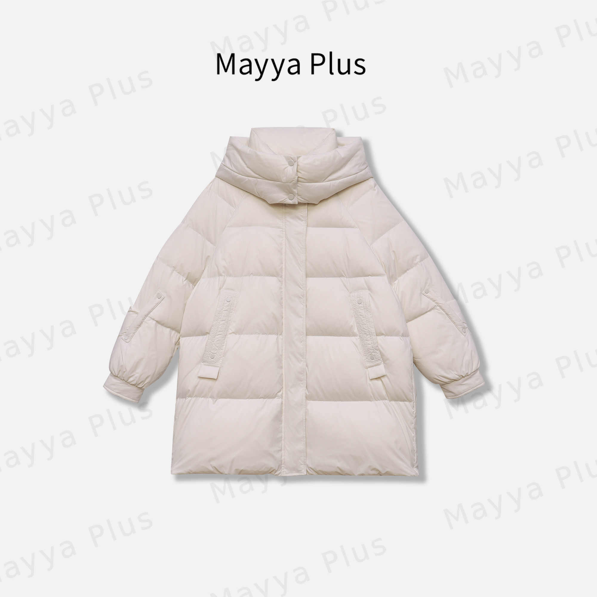 【赛里木湖】Mayya Plus时尚新品轻奢气质显瘦款中长羽绒服32448562