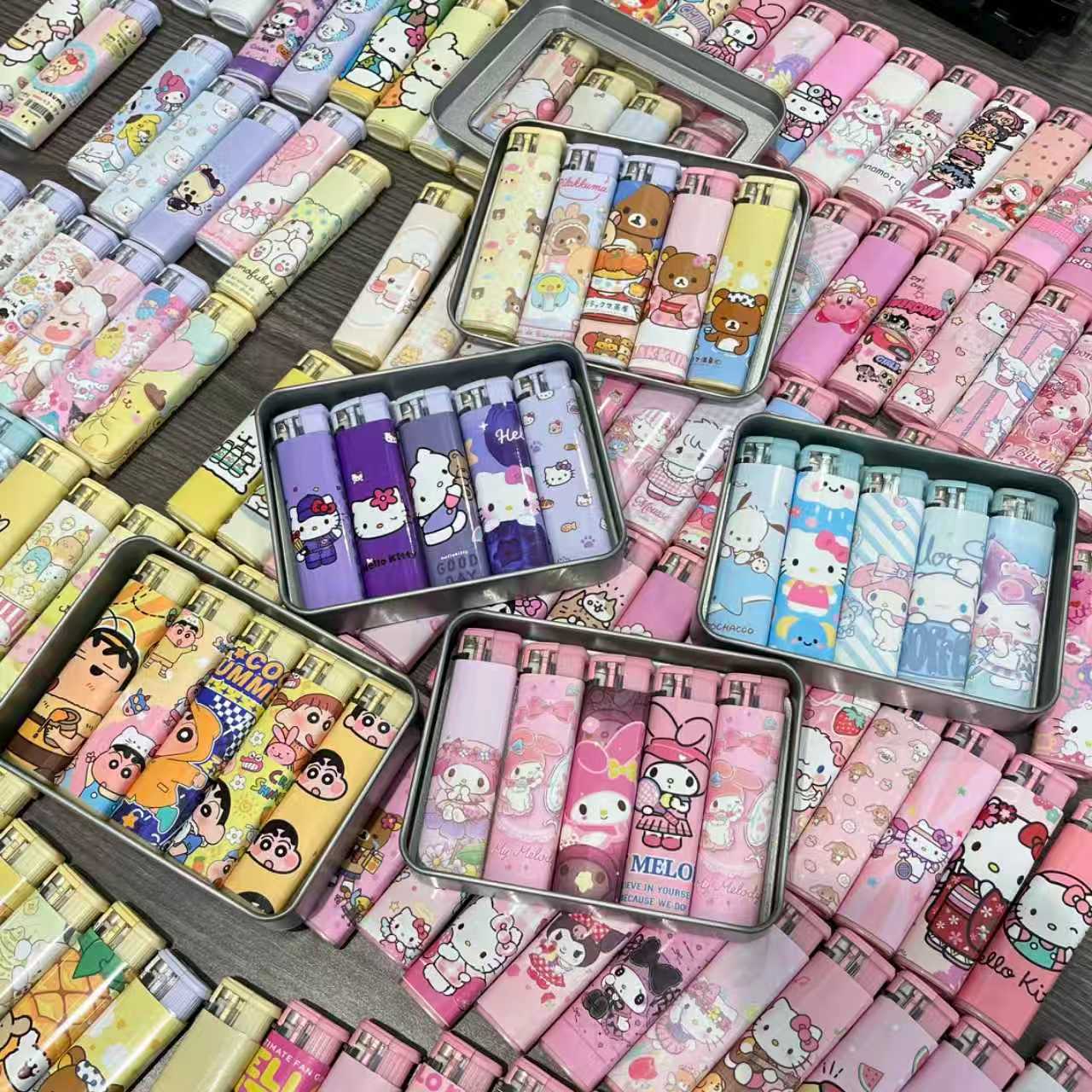 【对对碰】彩头粉焰可爱卡通图案砂轮明火