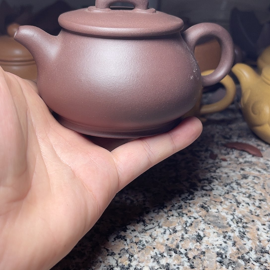 茶壶紫砂微瑕方彬紫泥儒相