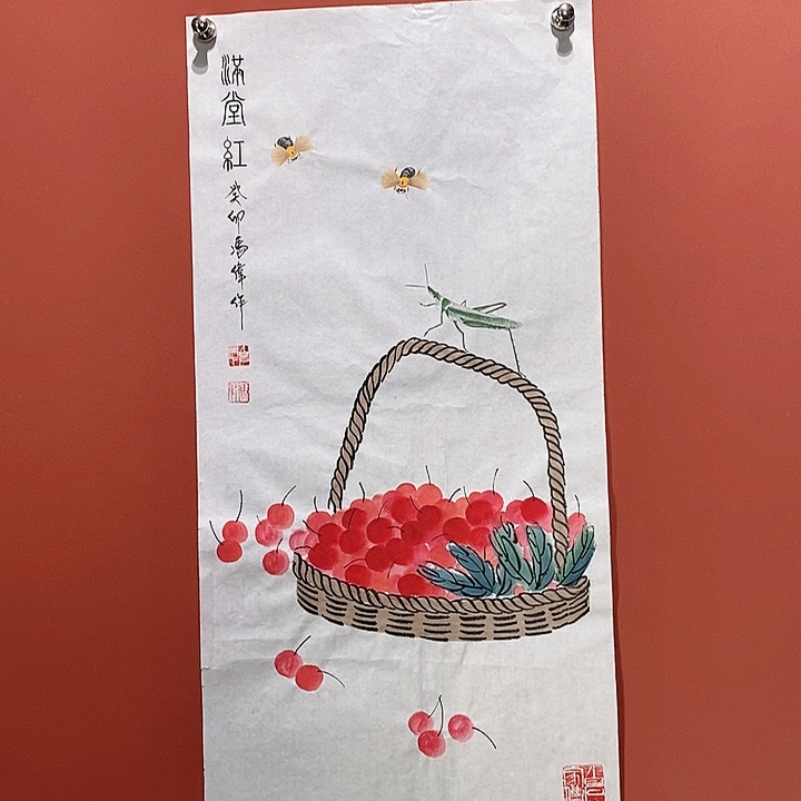 国画冯伟老师手绘国画作品音浩