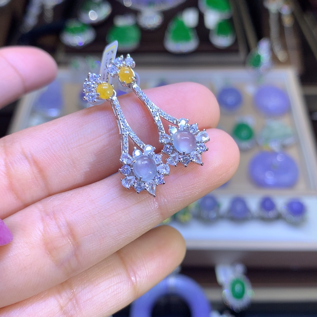 翡翠颈饰银S925镶嵌翡翠