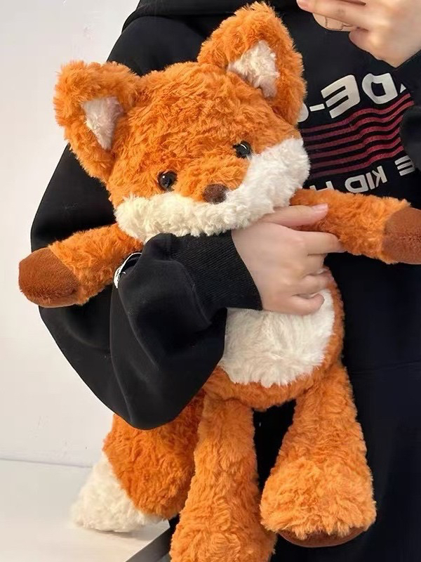 高颜值会跑步的狐狸公仔包娃娃毛绒双肩包玩偶可爱女背包学生书包