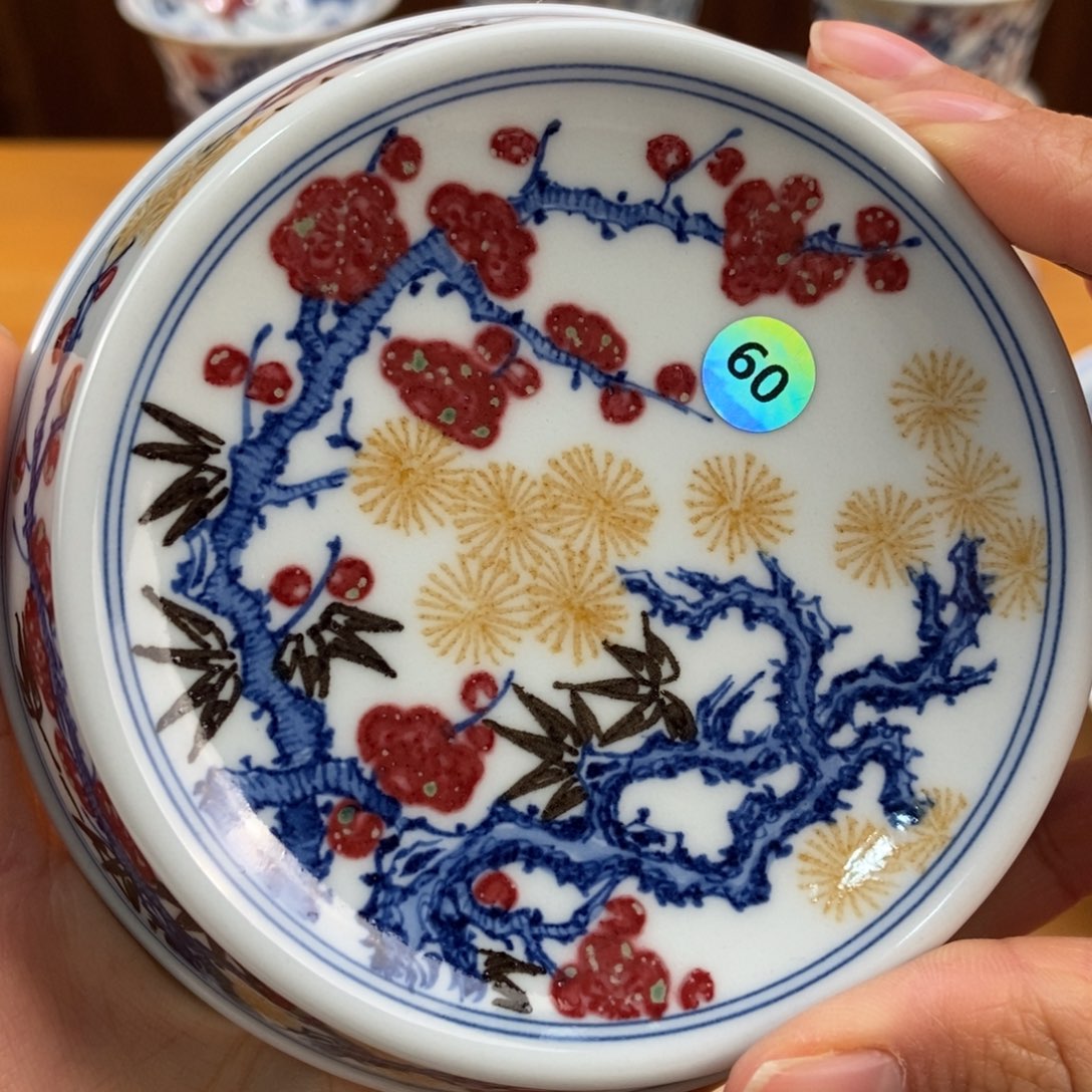 手绘现代茶具非古董