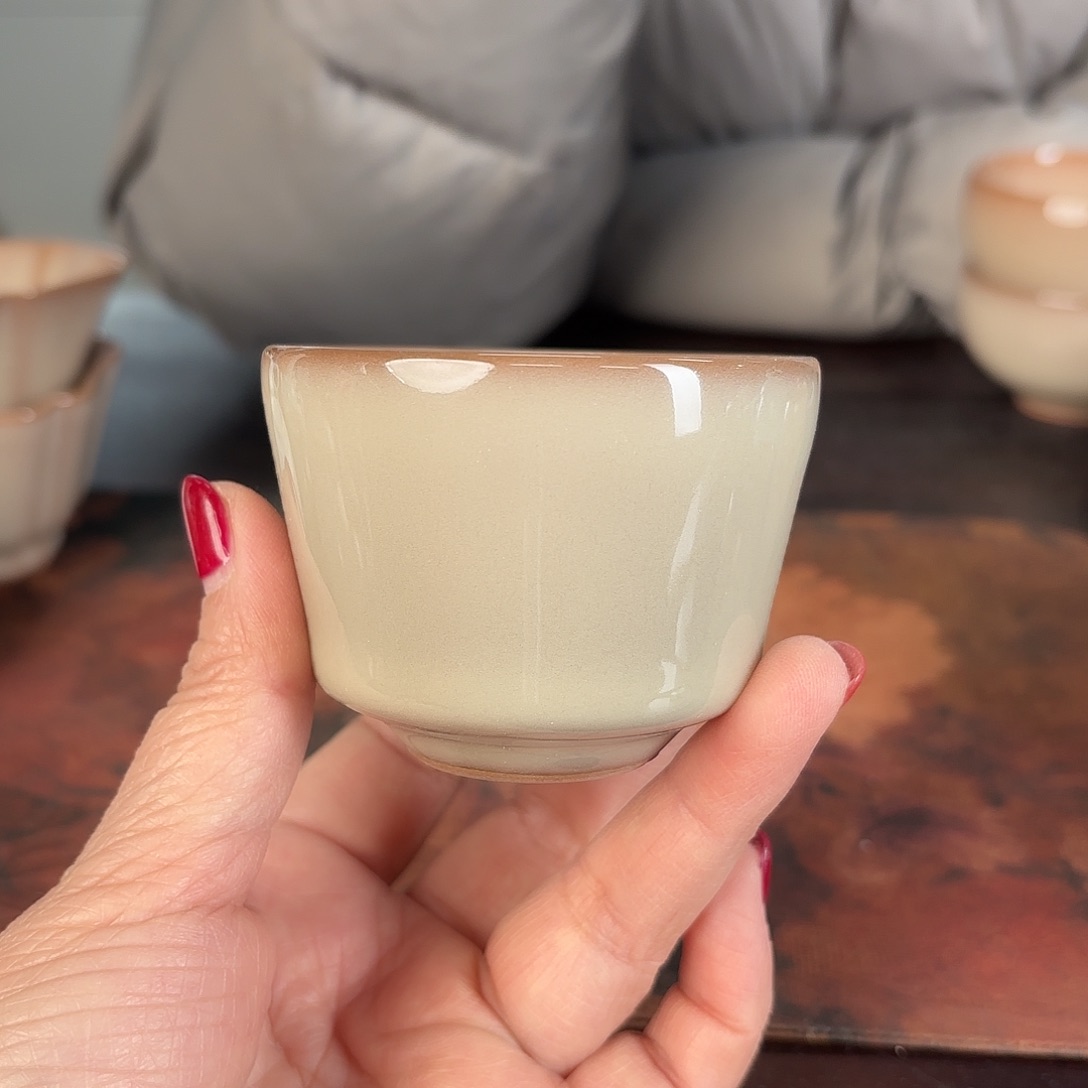 龙泉云间青瓷小米茶器