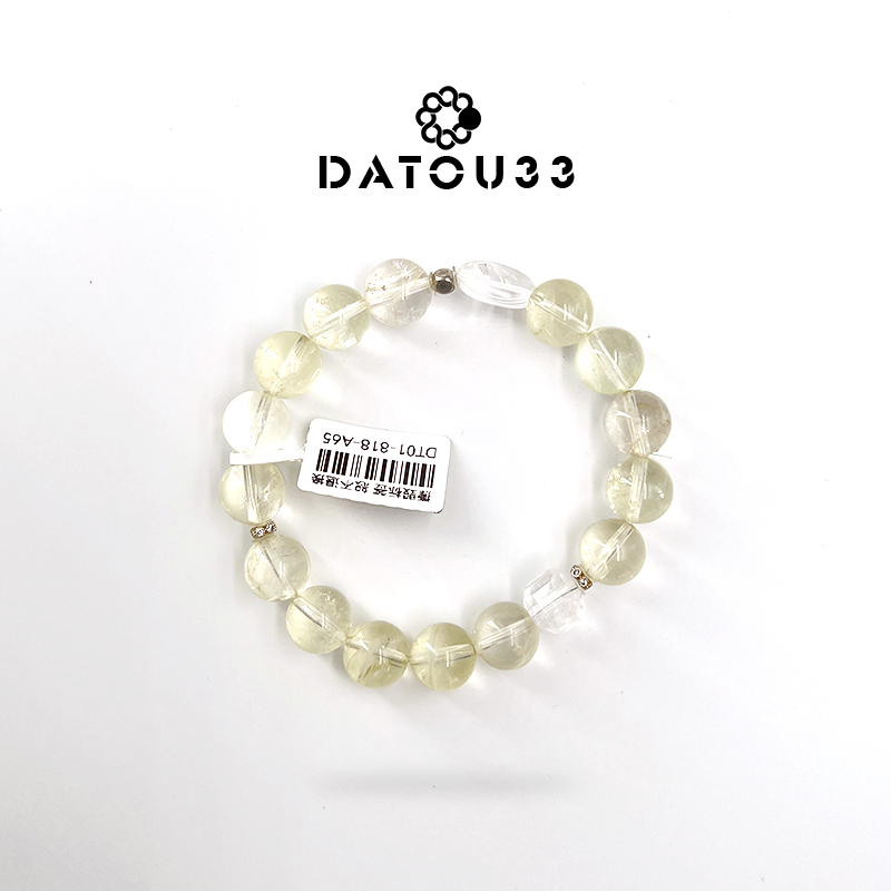 手链 •DATOU33•原创小众设计款高级感黄水手链串亮晶晶黄色