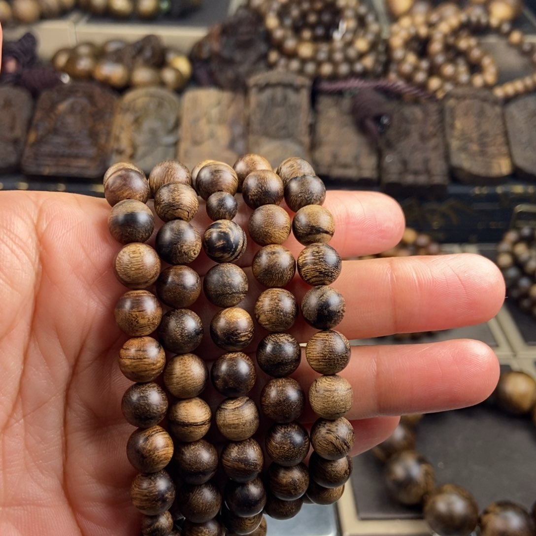 手串沉香花*花越南芽庄白虎斑留疤