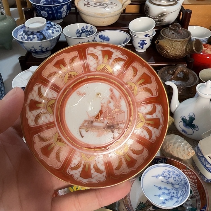 瓷片一个盘子好看的哦