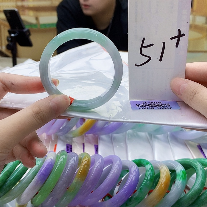 翡翠未镶嵌手镯mm