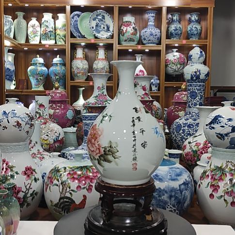 瓶小*菜景德镇陶瓷花瓶子子