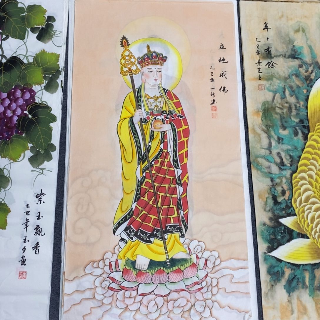 国画尺寸100✖️50三尺精品手绘画