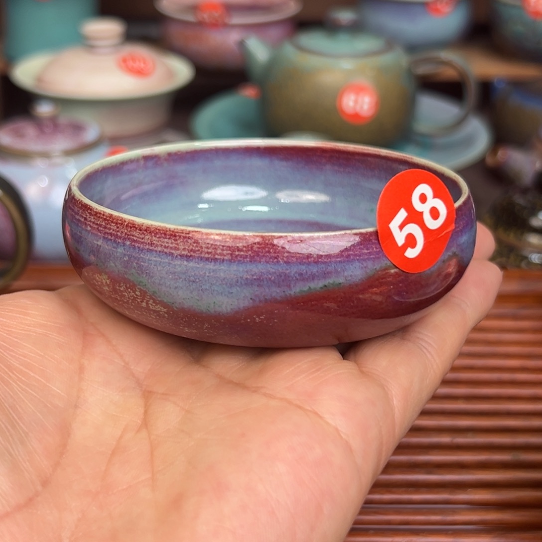 手工制作钧窑茶器