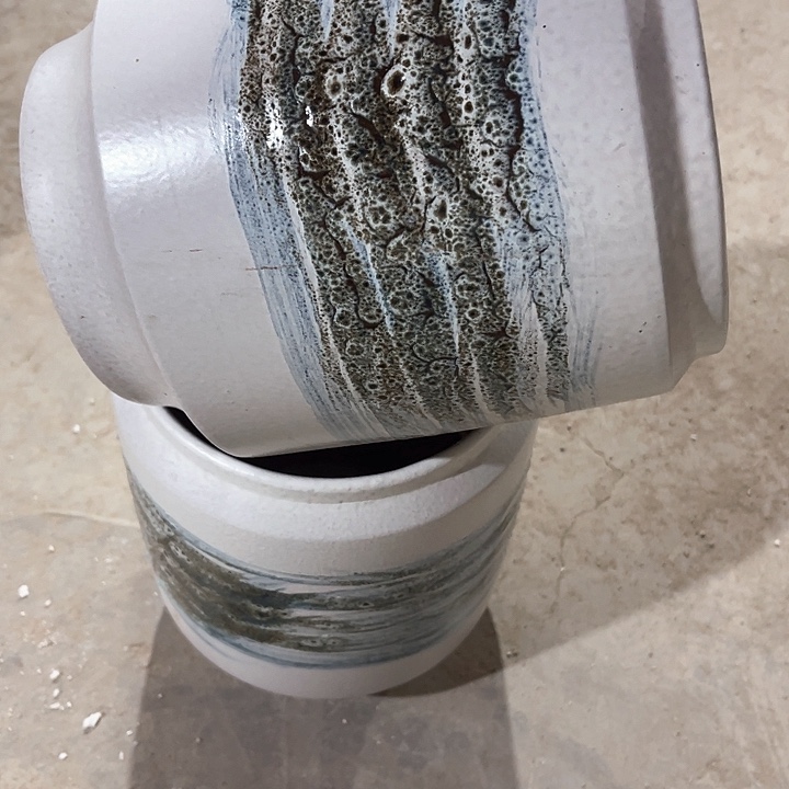 红陶口径18高度24两只正品