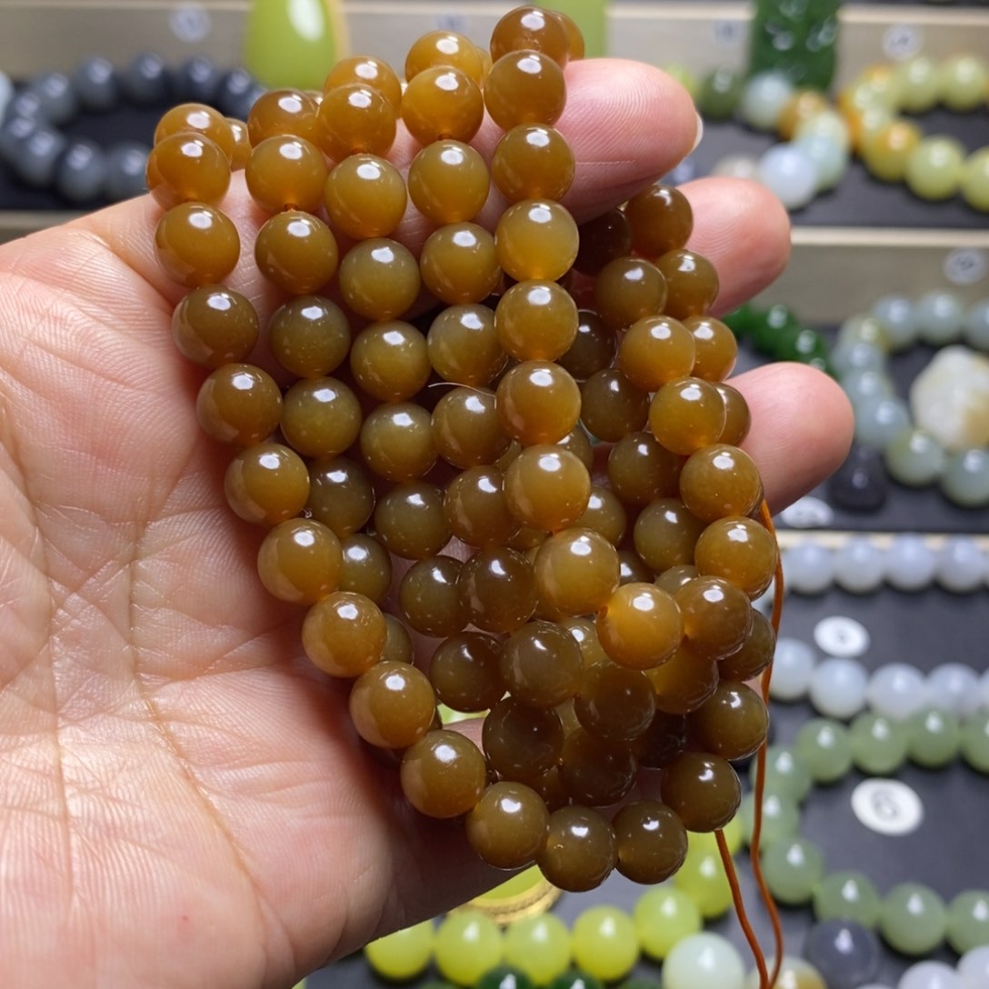 和田玉手串未镶嵌