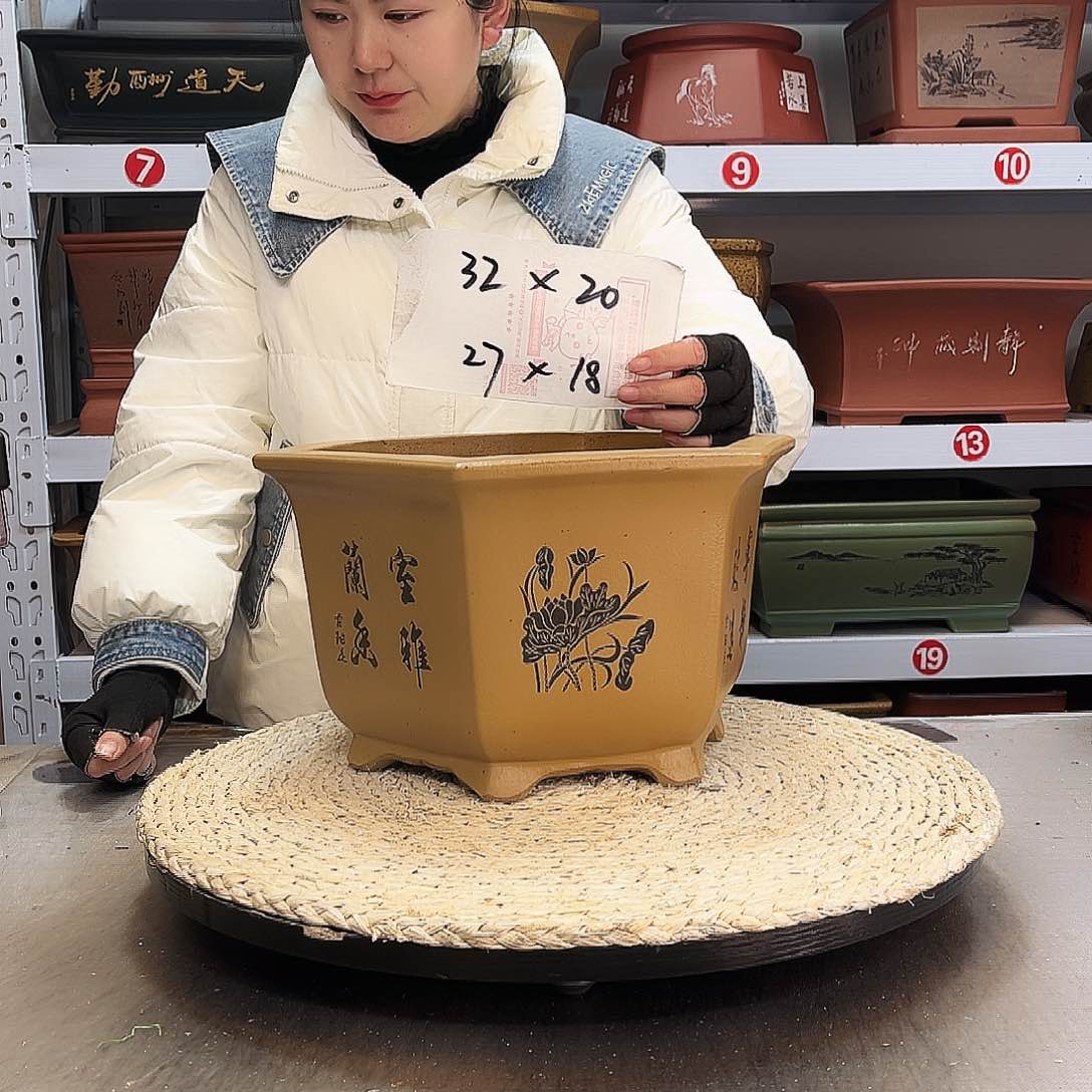 紫砂花盆紫砂花盆