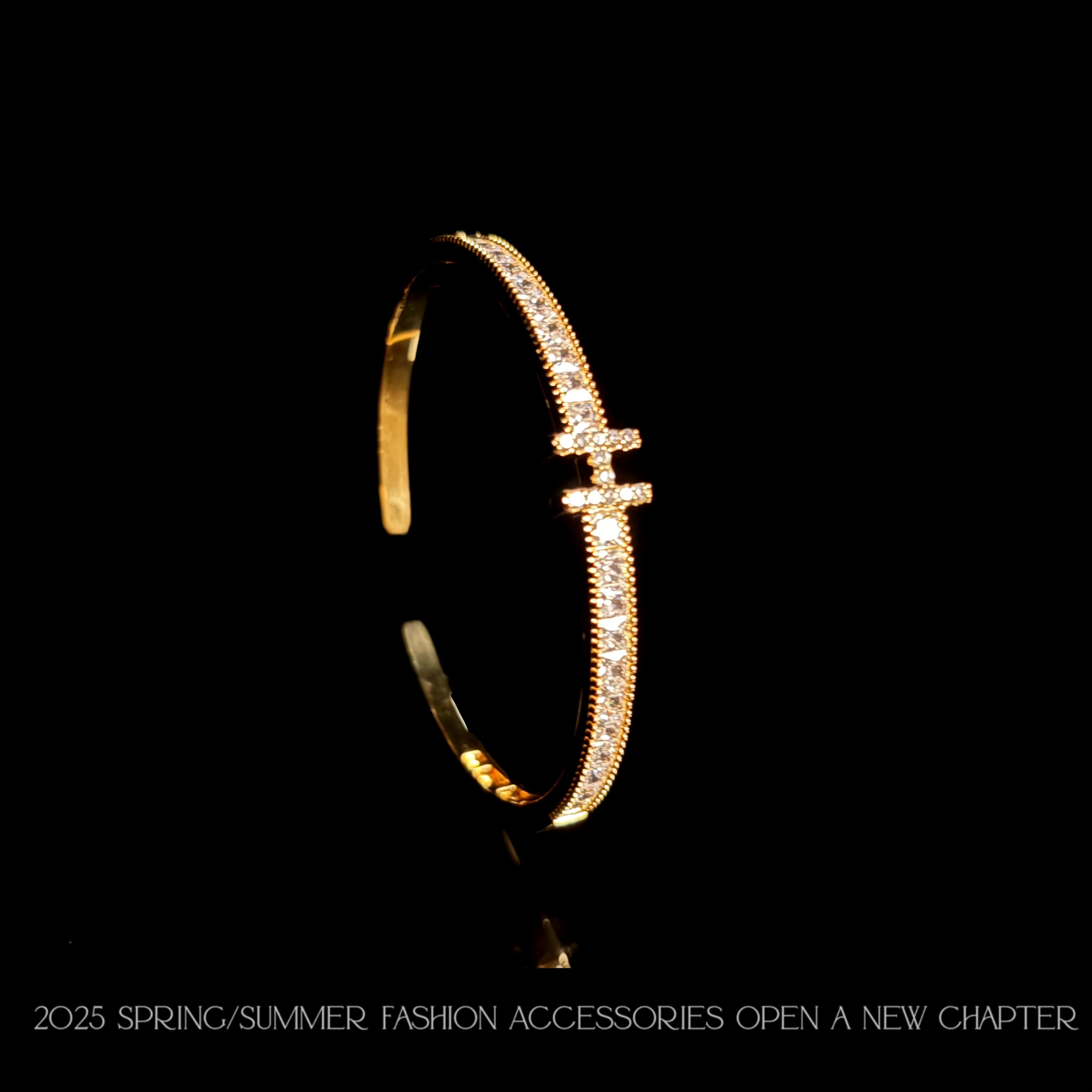 铜合金手镯 镀k金 2025款C7102【星语H金】铂堡俪 BOBAOLI 手镯