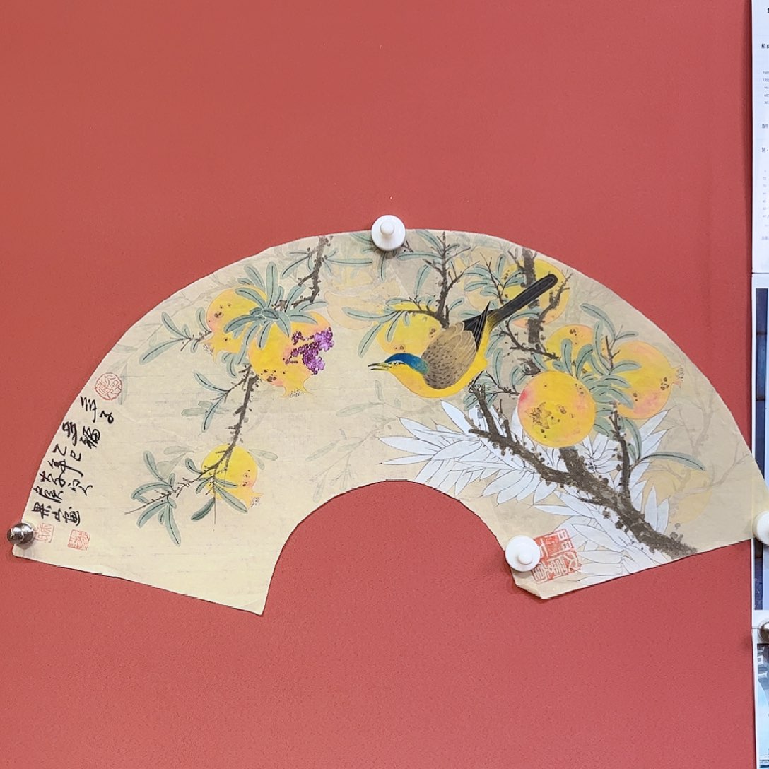 国画侯果山老师亲笔手绘作品朵 