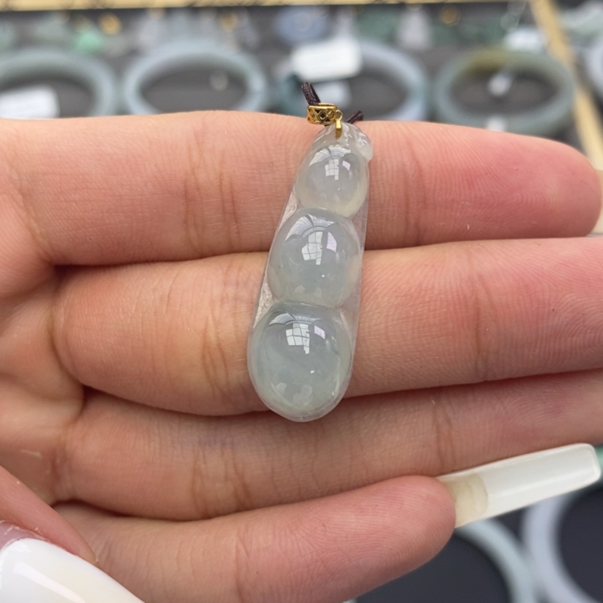 【闪购商品】颈饰18K金镶嵌翡翠