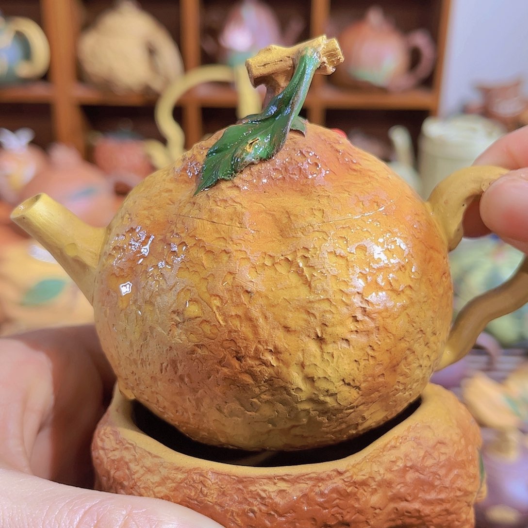 紫砂茶盘心想事成