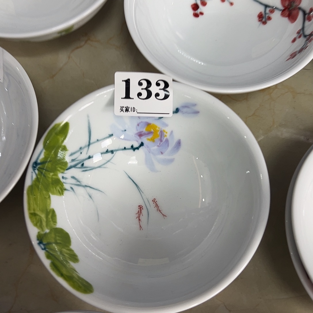 瓷片景德镇陶瓷手工手绘制作