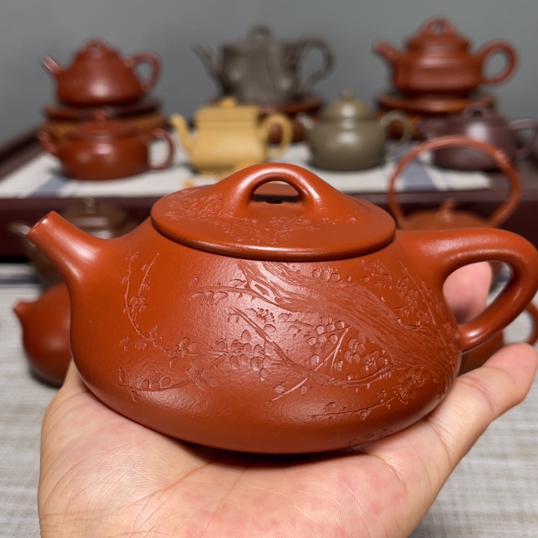 茶壶紫砂全手工制作235cc