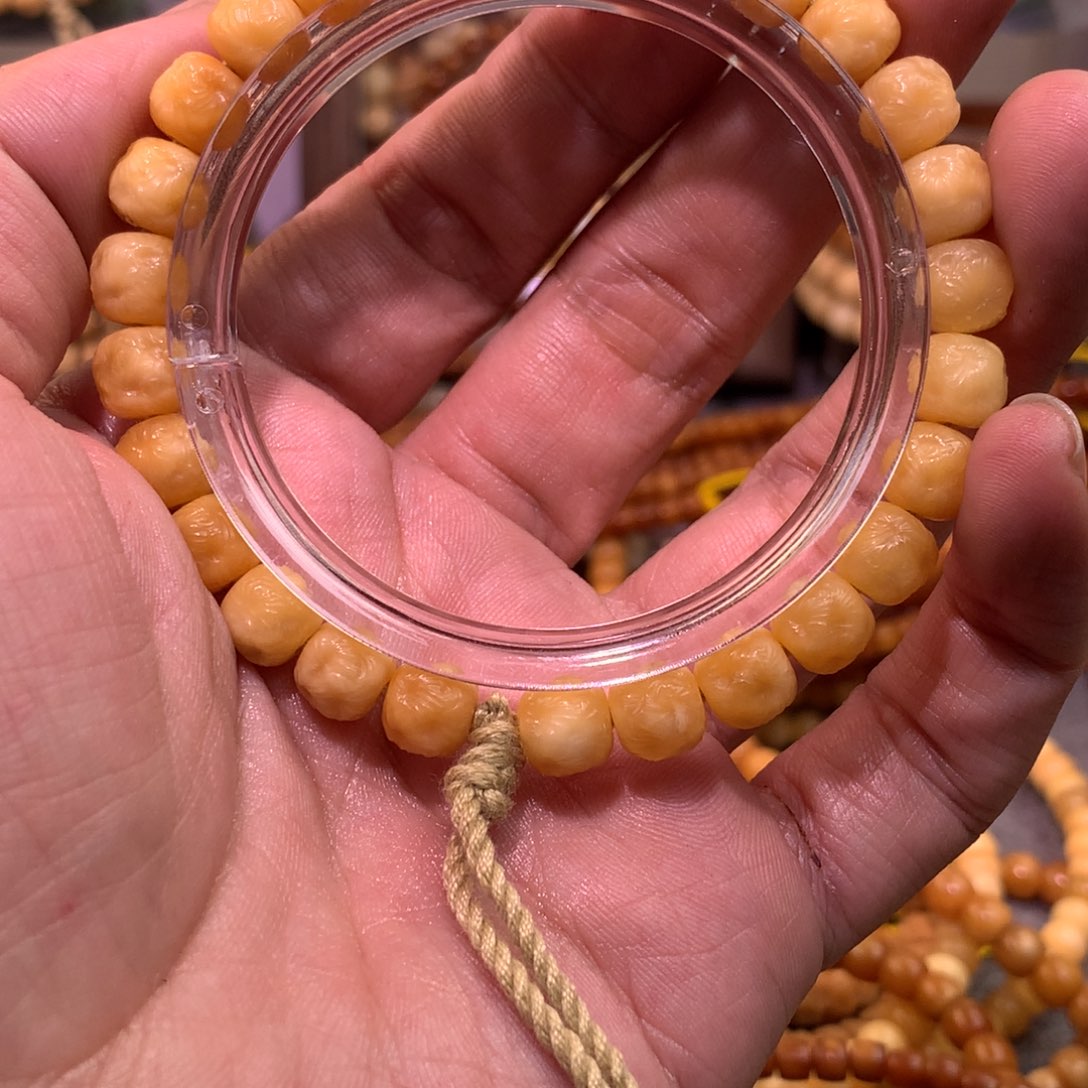 星月菩提吊坠9×8纯手工烟花单圈