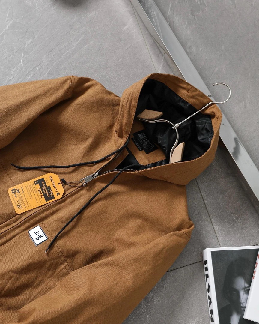 男连帽春季拼接纯色厚款透气夹克户外复古时尚上衣