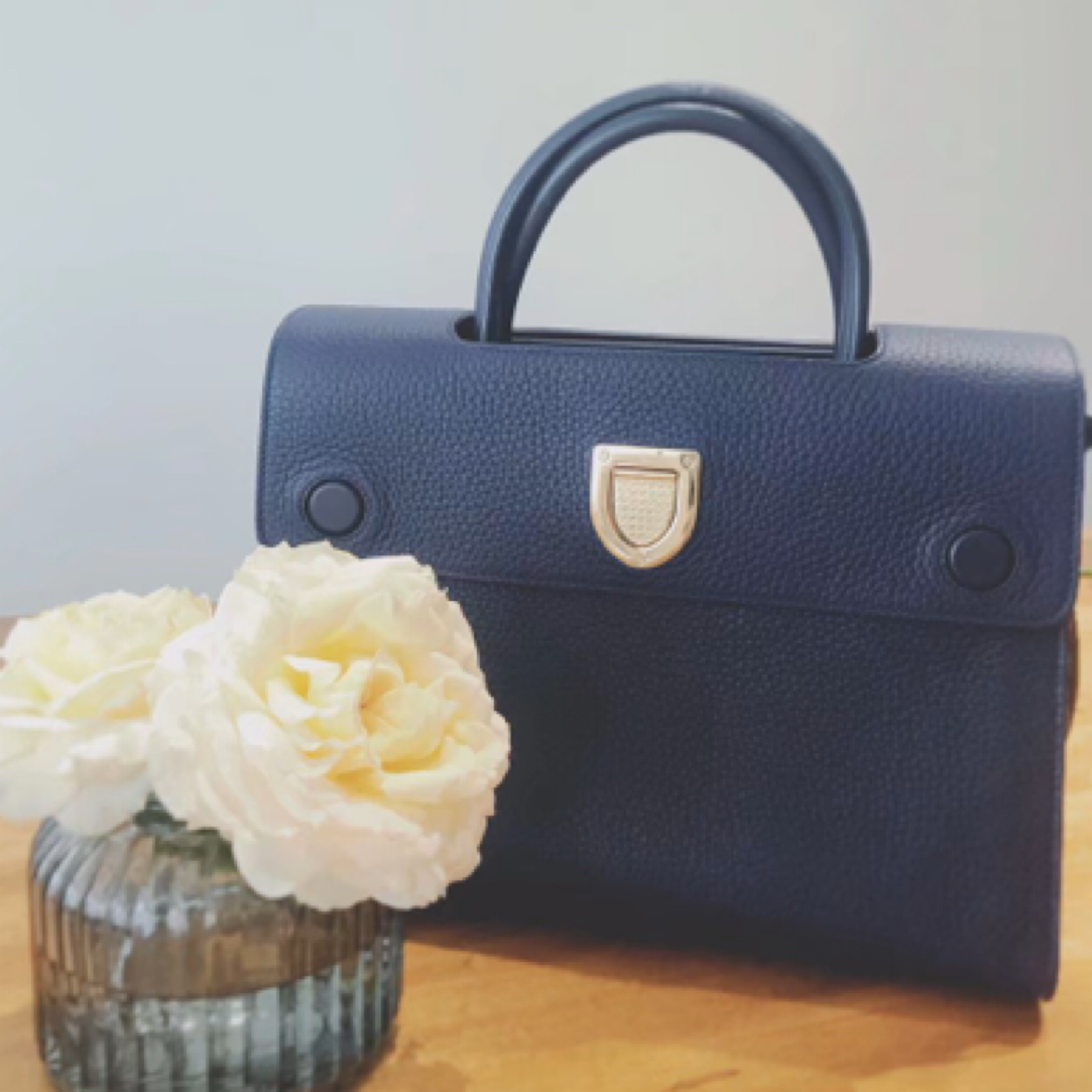 99新 DIOR/迪奥 Diorever酒红色牛皮单肩包/91886 气质 时尚 百搭