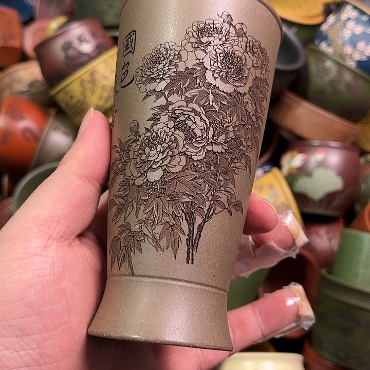 紫砂茶杯全手工紫砂主人杯