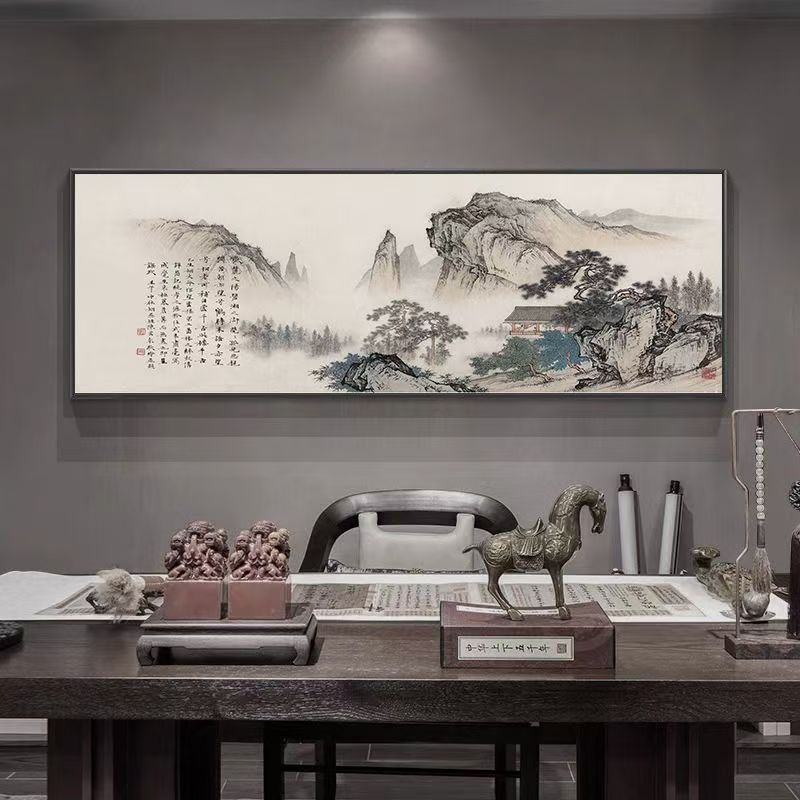 【筒子画】国画筒子画封藏画仿大千白石微喷装饰画