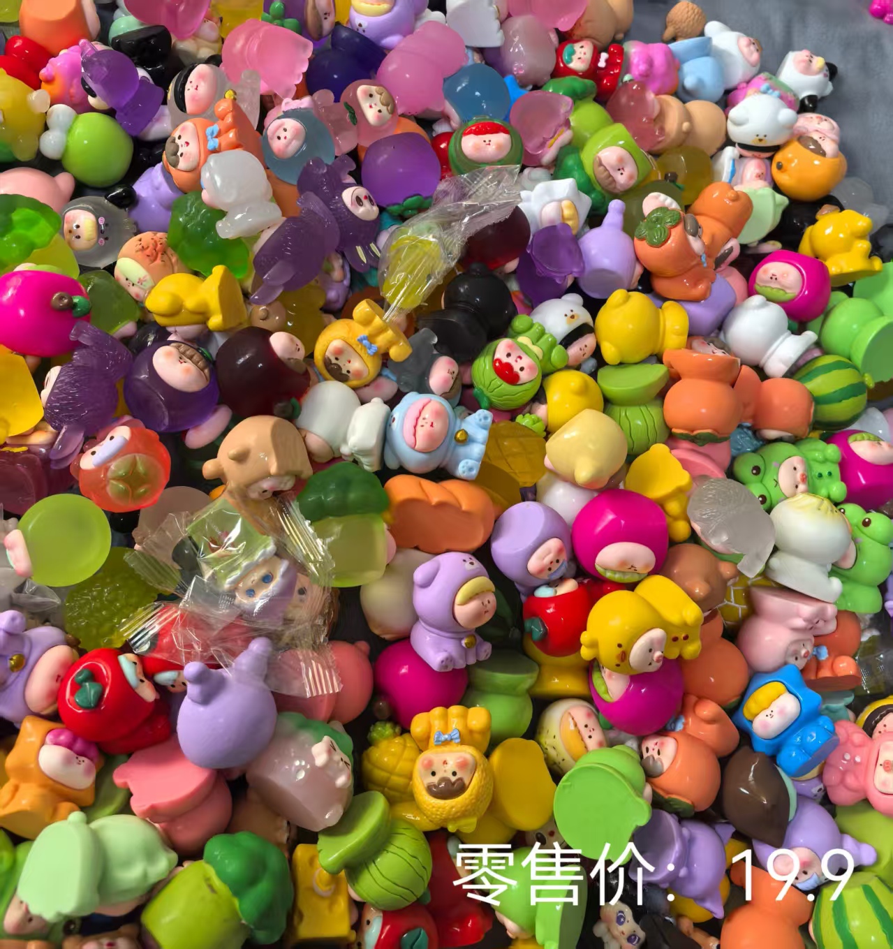 随机5个树脂萌粒摆件