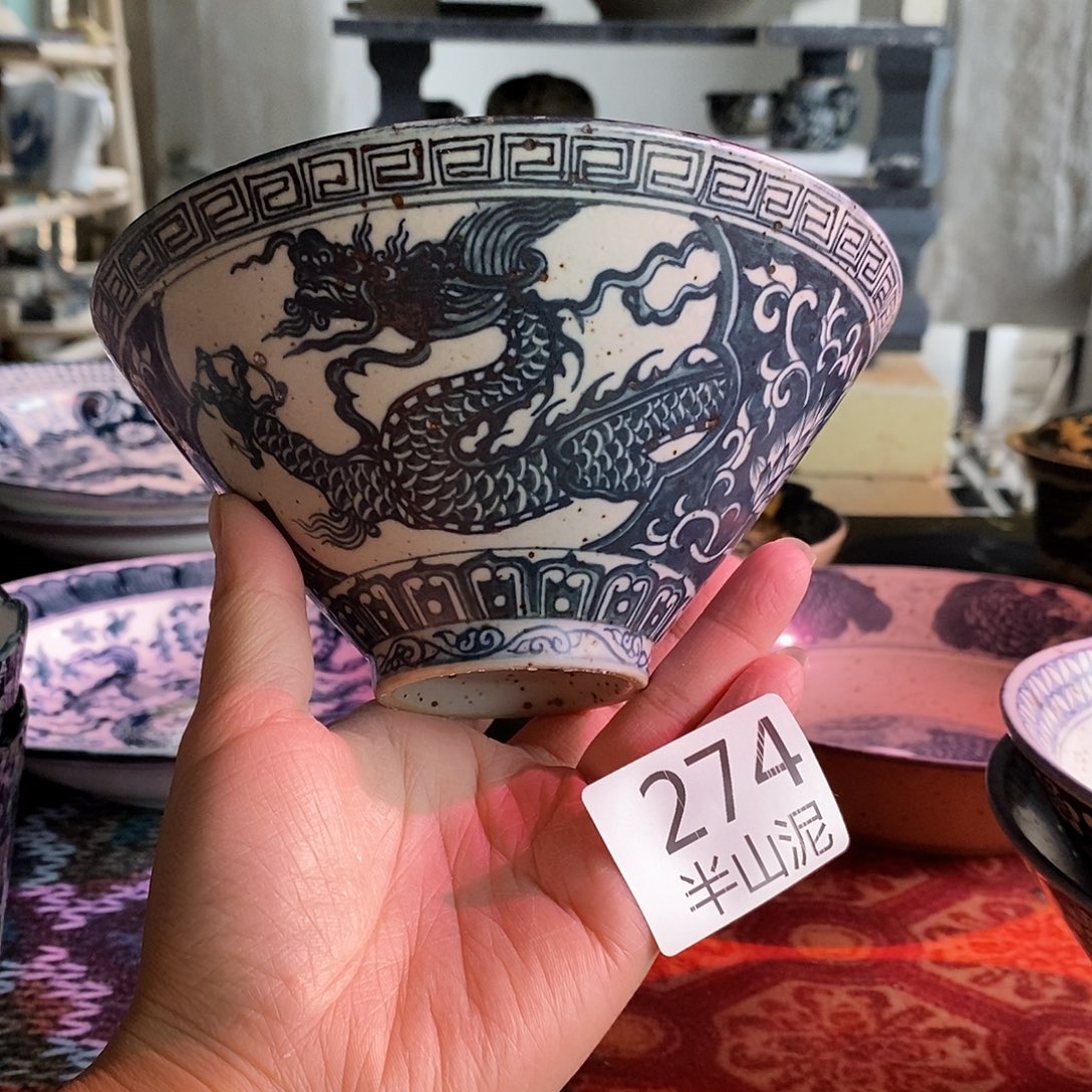 陶手工手绘青花高温陶瓷