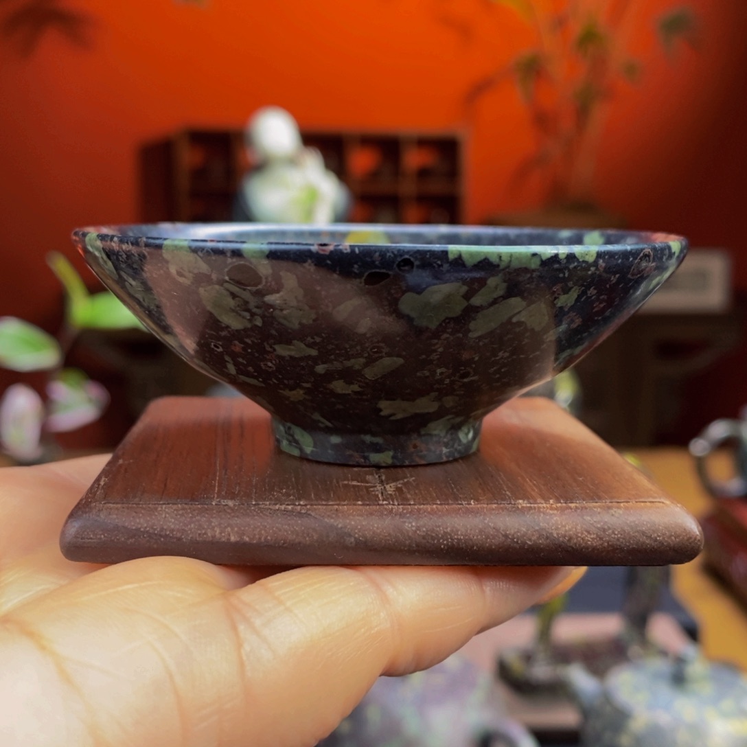 梅花玉精美梅花斗笠盏