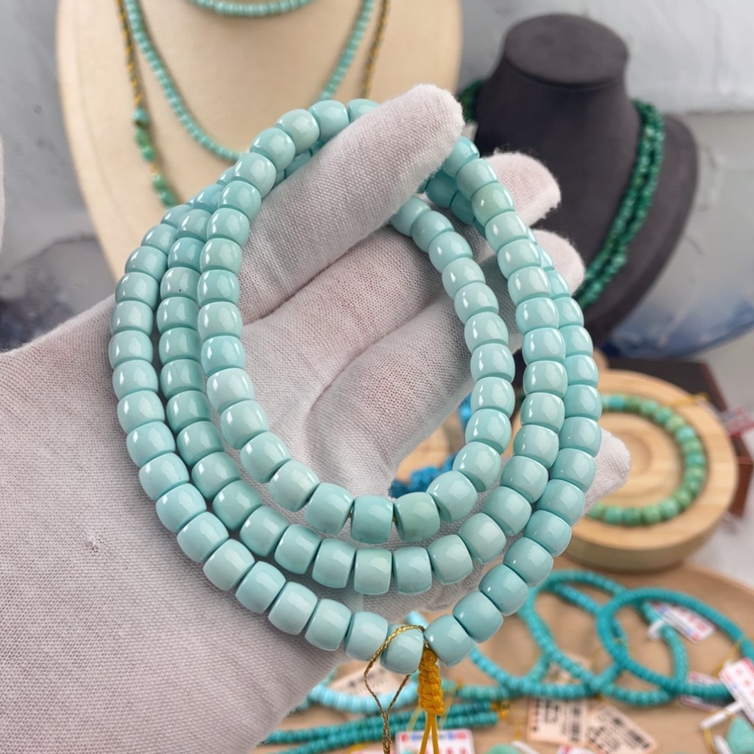 绿松石手链未镶嵌水**㵘精品高端直切卡8