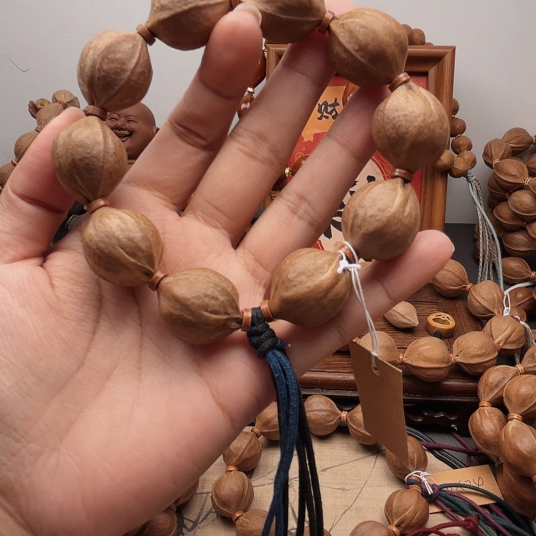 大***米橄榄核手串20.25梅林铁核