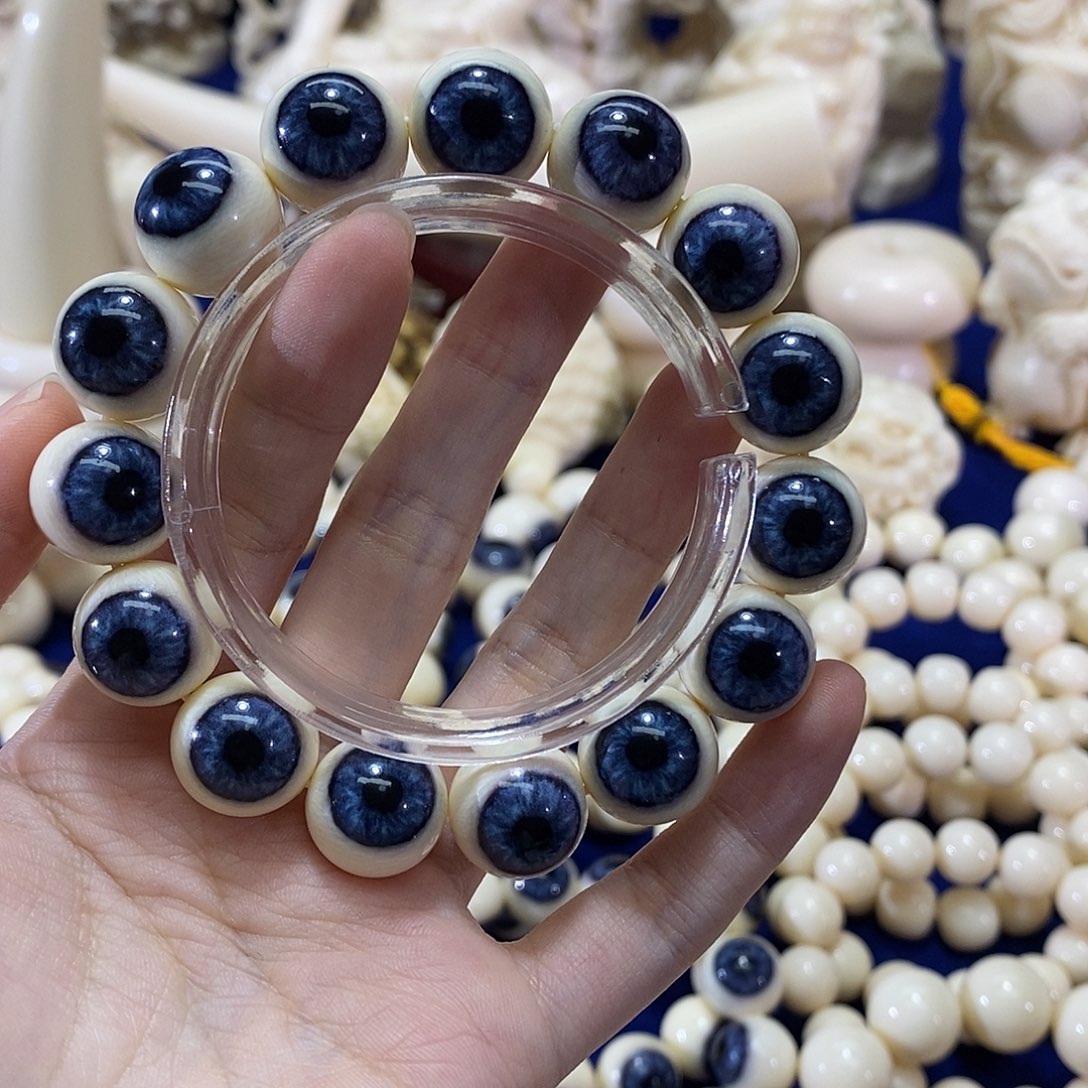 花***树猛犸象牙手串/手链/手镯