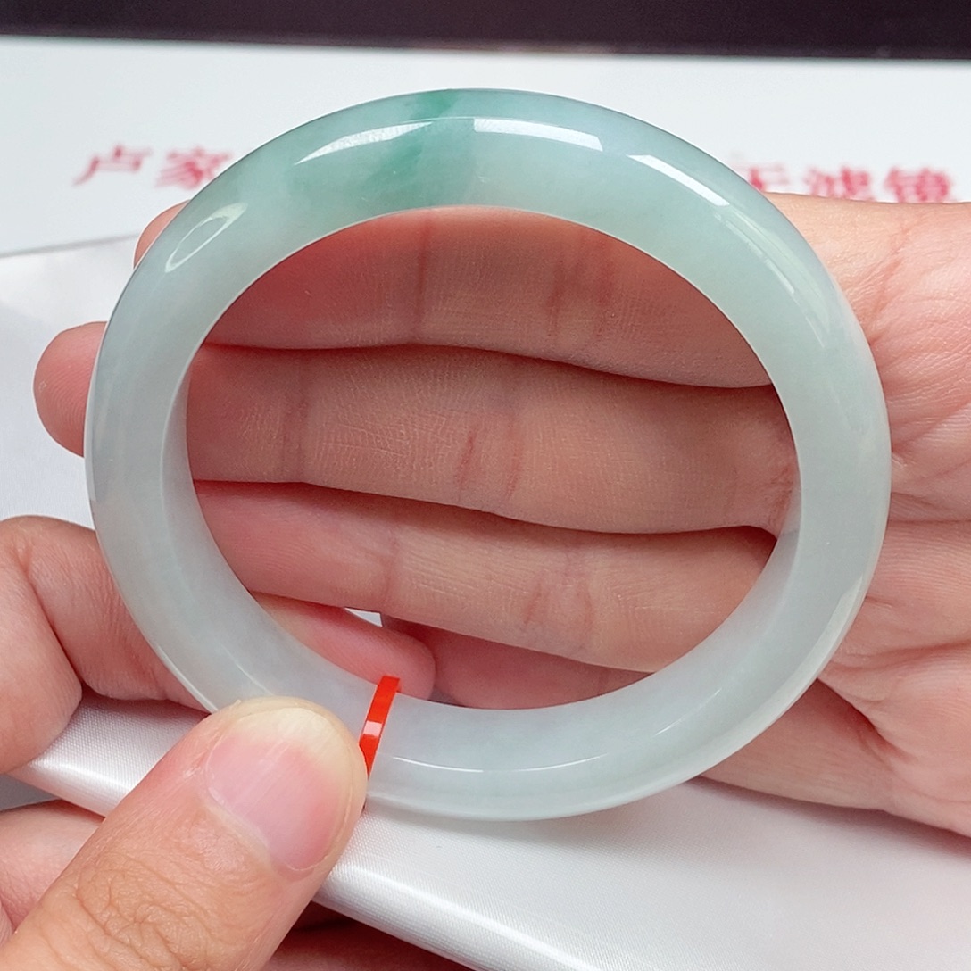 翡翠未镶嵌手镯59圈口