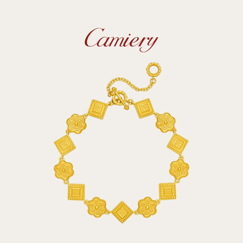 铜合金手链 CAMIERY 时尚轻奢盛世华彩手链百搭气质