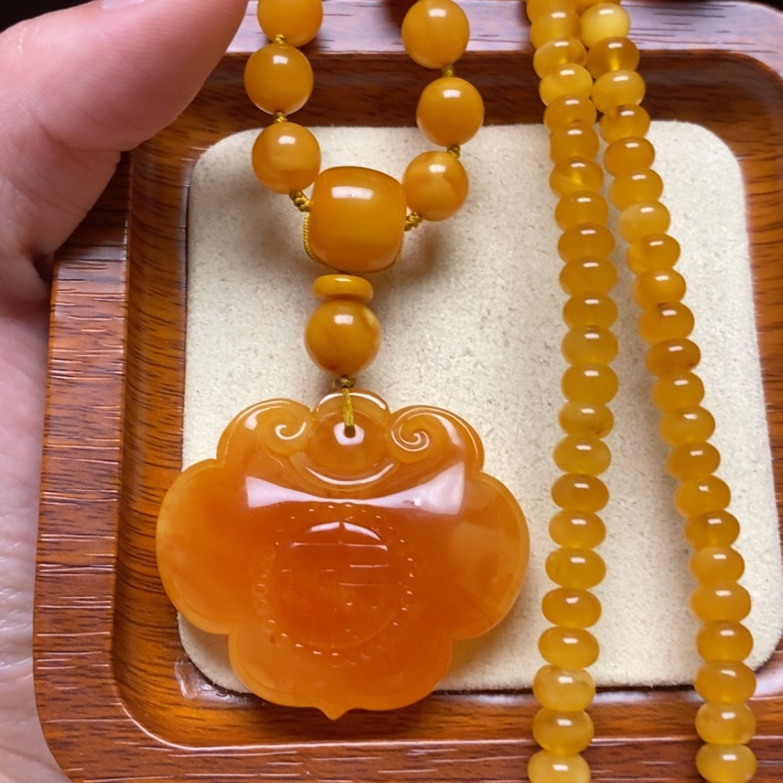 【闪购商品】蜜蜡颈饰未镶嵌项链