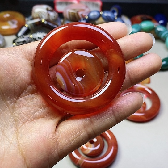 玛瑙/玉髓颈饰未镶嵌烟*
